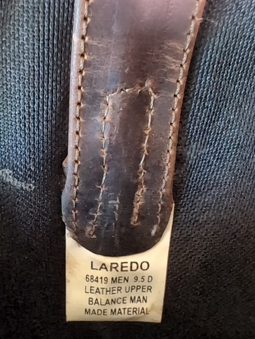 Men's Laredo Brown Leather Midnight Rider Western Cowboy Boots - Picture 10 of 11
